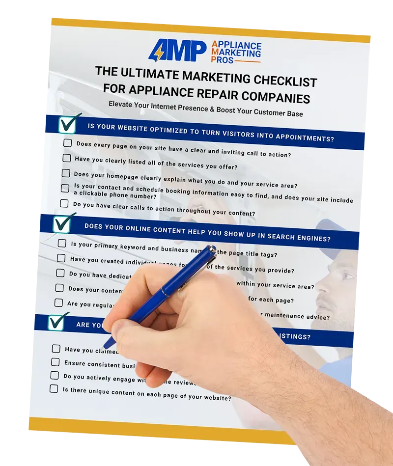 The Ultimate Marketing Checklist for Appliance Repair Companies
