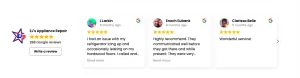 reviews on website