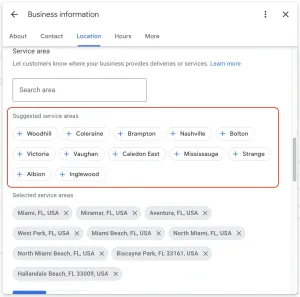 Google suggested service areas 1669297638