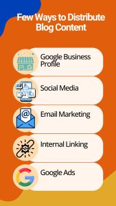 Few Ways to Distribute Blog Content