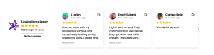 reviews on website