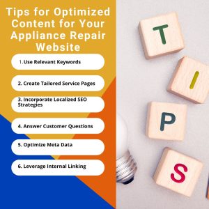 Tips for Optimized Content for Your Appliance Repair Website